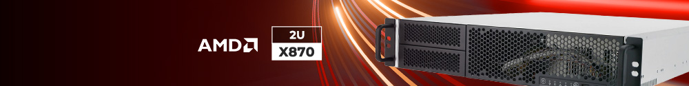 AMD AM5 2 U telineasennettava työasema